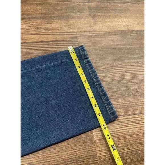 LOFT Women's The Wide Leg Jeans Front Patch Pockets High-Rise Size 27/4P - Picture 13 of 14